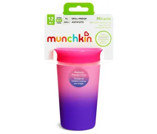 Munchkin Miracle puodelis 266ml, Colour Changing