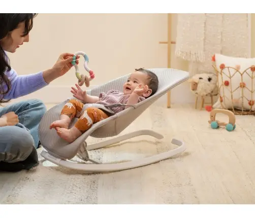 Munchkin Spring 2in1 lamamistool ja beebikiik, Grey