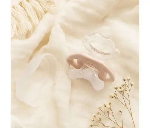 BabyOno silicone teether Beige
