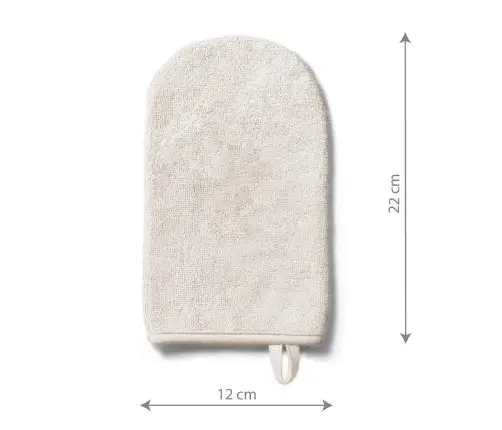BabyOno Bamboo baby wash mitt Beige
