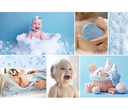 BabyOno baby bath sponge Blue