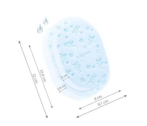 BabyOno baby bath sponge Blue