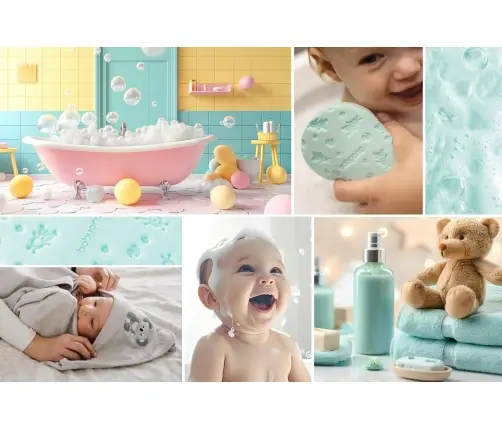 BabyOno baby bath sponge Green