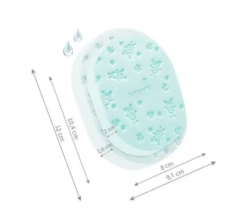 BabyOno baby bath sponge Green