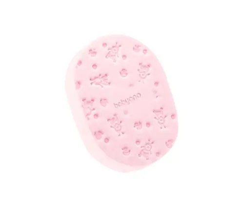 BabyOno baby bath sponge Pink
