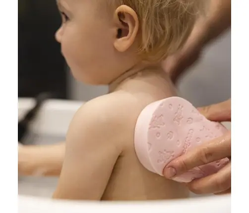 BabyOno baby bath sponge Pink