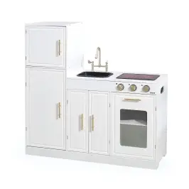 PolarB Classic White Modern Kitchen with Light and Sound PolarB Classic White Modern Kitchen with Light and Sound
