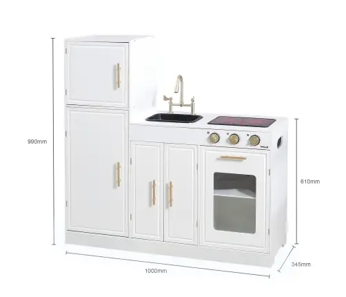 PolarB Classic White Modern Kitchen with Light and Sound