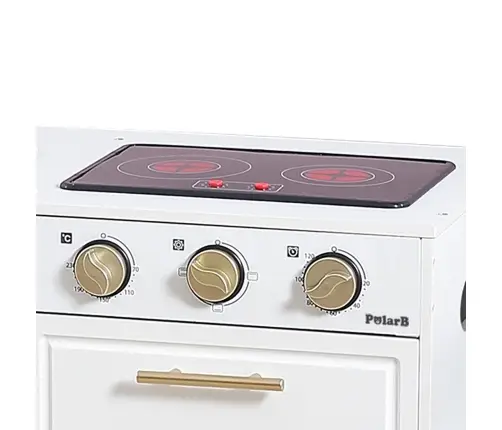 PolarB Classic White Modern Kitchen with Light and Sound