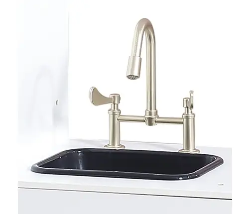 PolarB Classic White Modern Kitchen with Light and Sound
