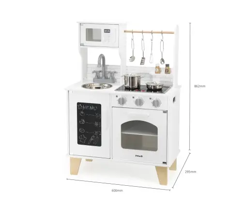 PolarB puidust mänguköök heli ja valgusega, Valge