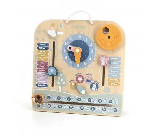 PolarB puidust kalender ja kell