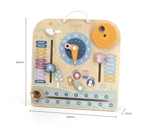 PolarB puidust kalender ja kell