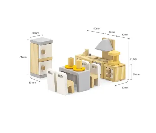 PolarB puidust nukumaja mööbel- Köök