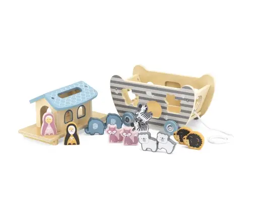 PolarB puidust sorteerimismäng Noa laev