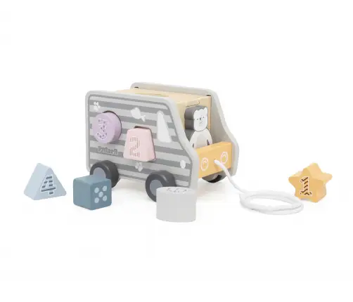 PolarB puidust järelveetav auto klotsidega