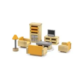 PolarB puidust nukumaja mööbel- Elutuba