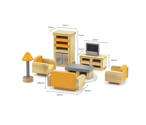 PolarB puidust nukumaja mööbel- Elutuba