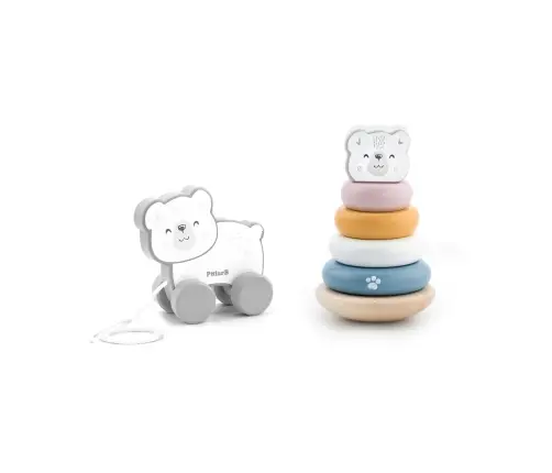 Pull Along and Stacking Set - Polar Bear