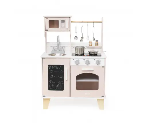 PolarB puidust mänguköök heli ja valgusega, Roosa