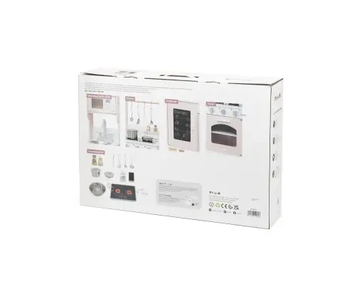 PolarB puidust mänguköök heli ja valgusega, Roosa