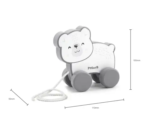 PolarB puidust järelveetav mänguasi