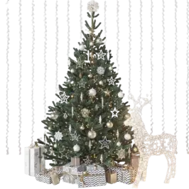 Christmas trees and toys