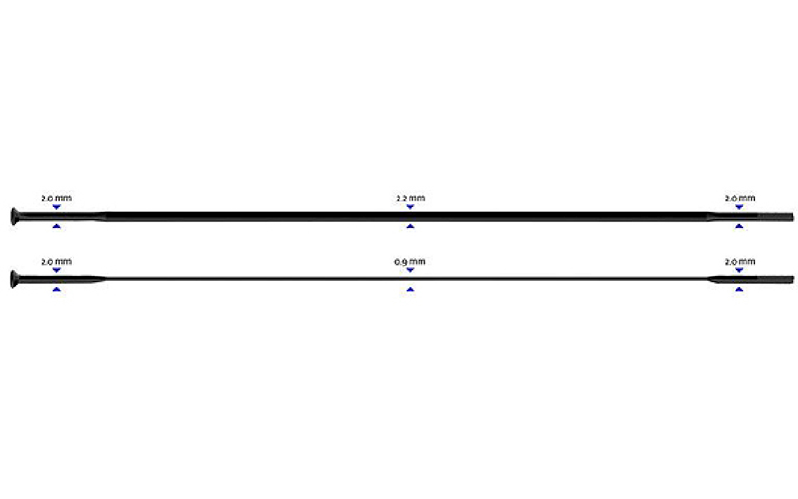 Spieķi Sapim CX-Ray Straight 2-2.3-0