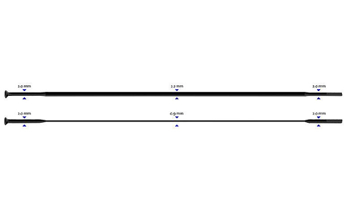 Spieķi Sapim CX-Ray Straight 2-2.3-0