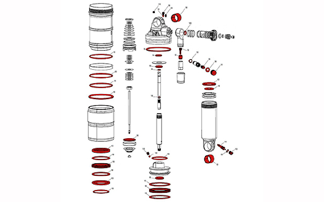 Amortizatora remonta komplekts RockShox Full 710845734519