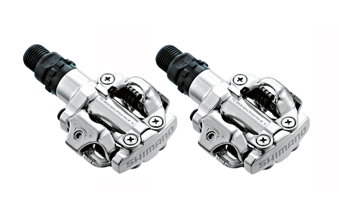 Pedāļi Shimano PD-M520 Silver 4524667060468