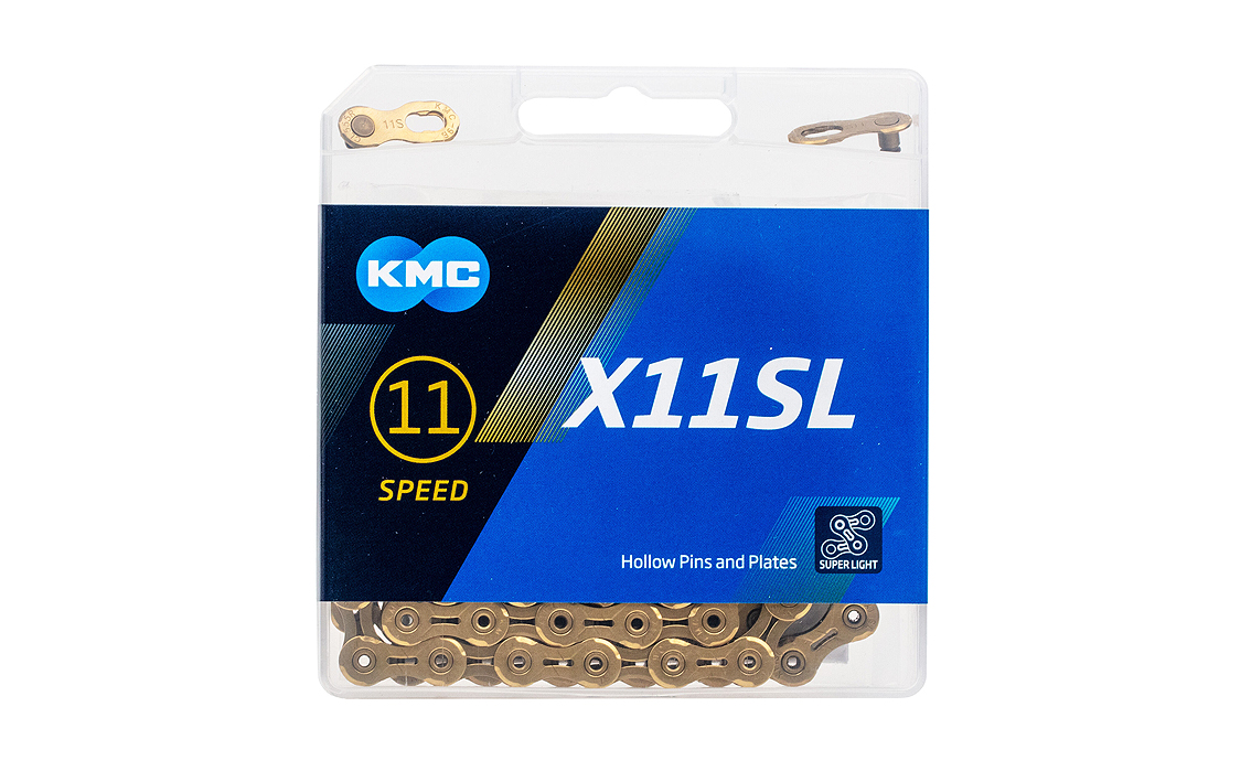 Ķēde KMC X11SL Ti-N Gold  4715575890227