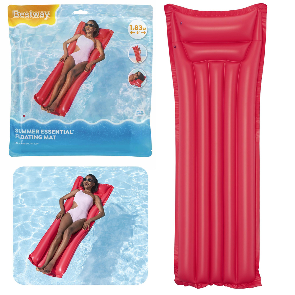 Inflatable Swimming Mattress Pink Bestway 44007