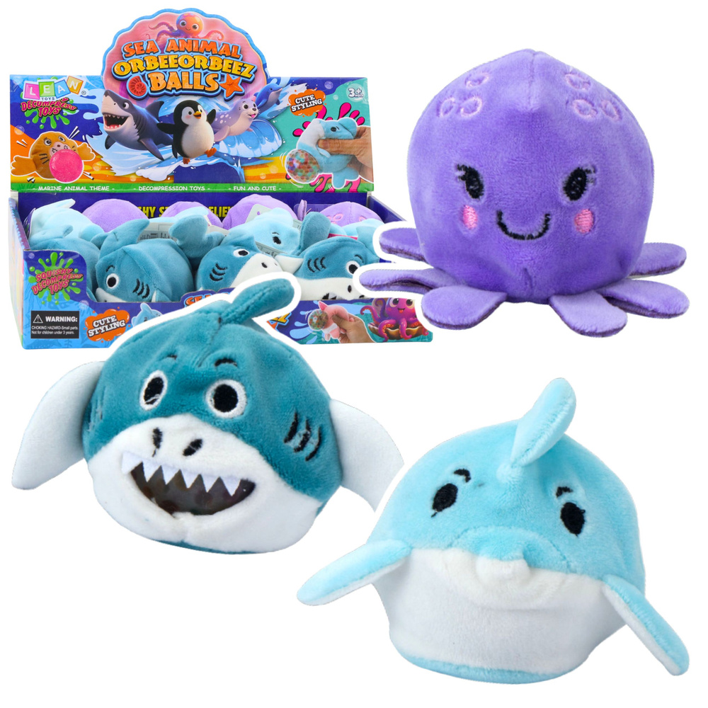Squeezable Plush Toy with Water Balls