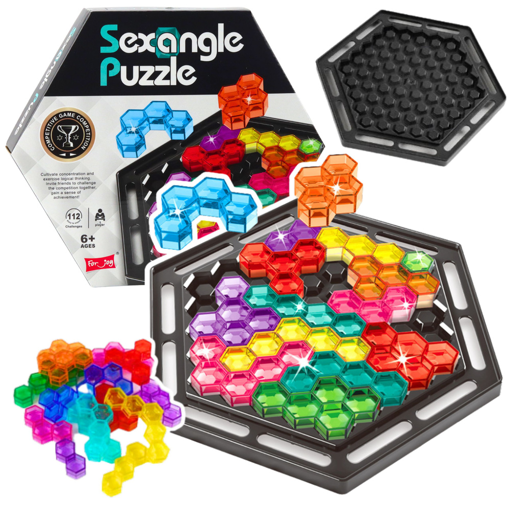 Sexangle Logic Puzzle Tetris 16 Blocks